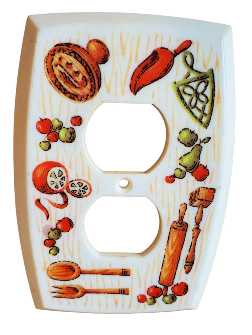 VTG 1972 American Tack & Hardware Kitchen Vegetable Fruit Outlet Cover 
